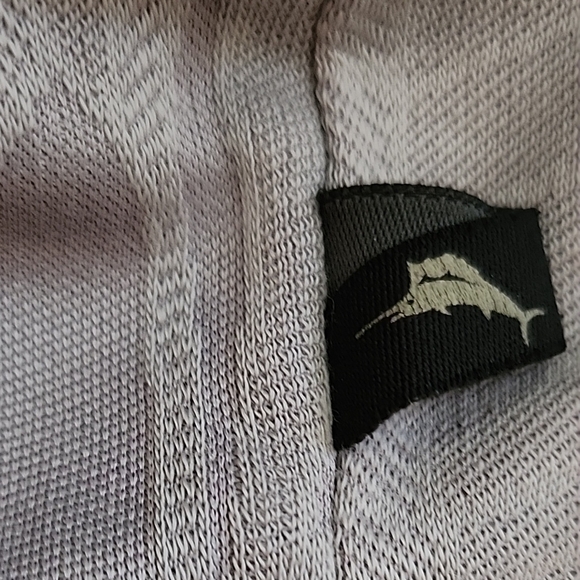 Tommy Bahama Leaf Pattern Polo in Gray - Picture 6 of 6